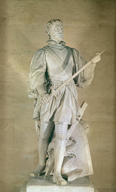 Statue of Pierre du Terrail (1476-1524) Chevalier de Bayard, 1787 by Charles Antoine Bridan